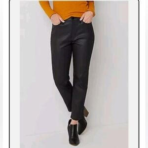 Sale! a.n.a Women's High-Rise Straight Leg Coated Jeans. Black Denim. Size 4